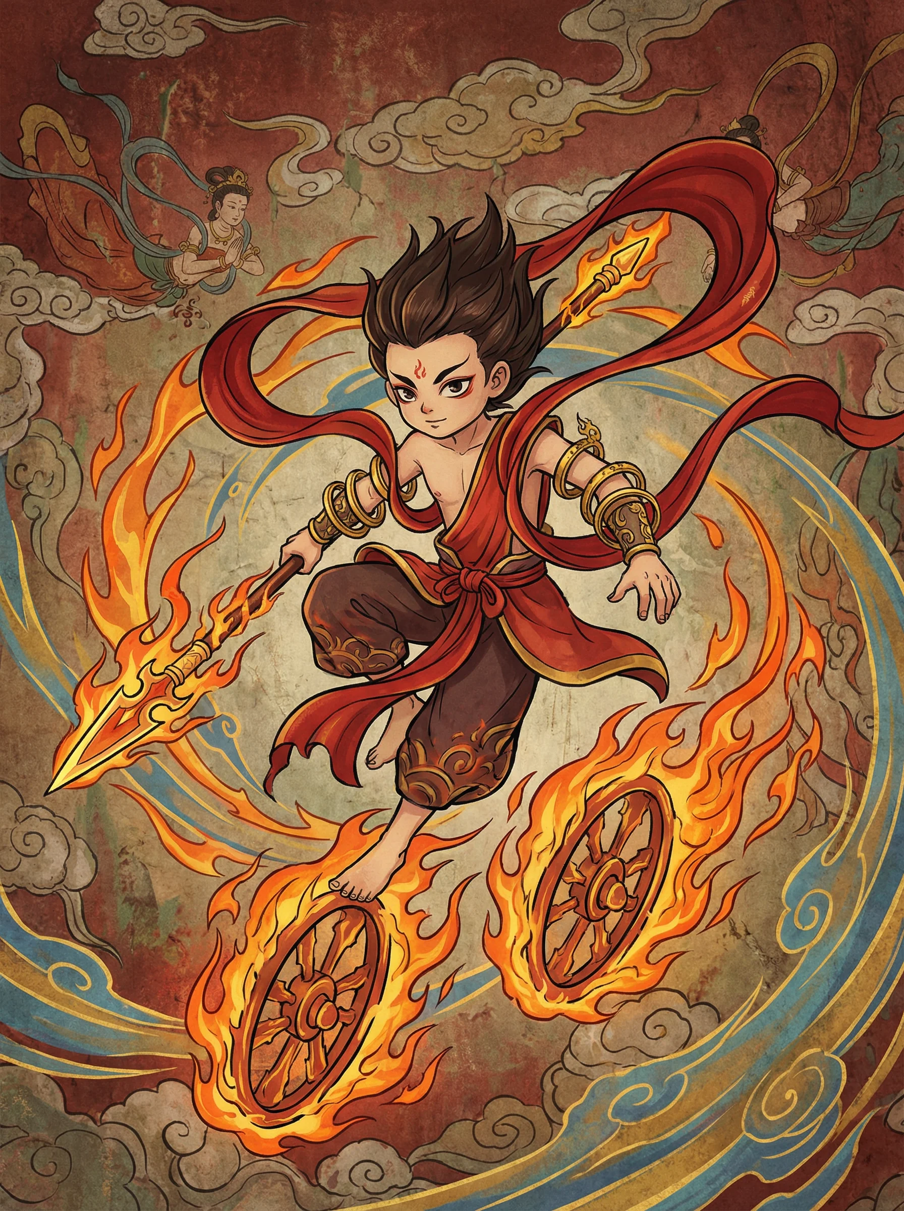 哪吒 - 含羞待操 封神榜阐教动漫角色