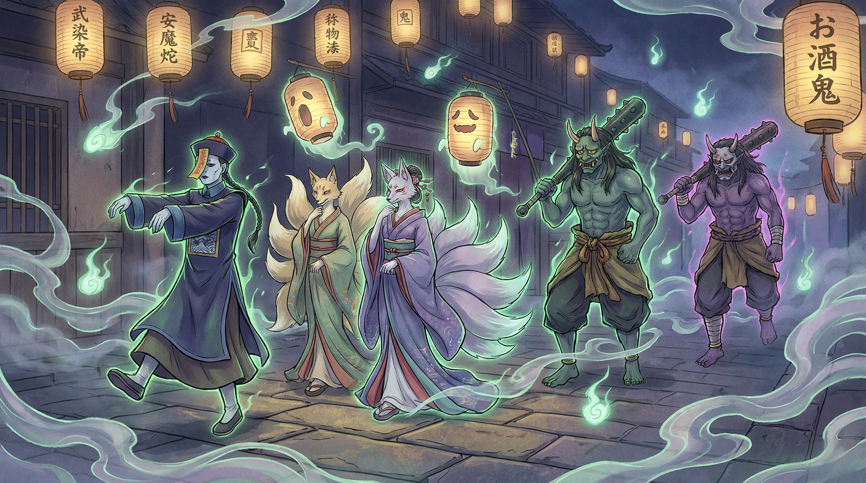 百鬼夜行 - 含羞待操 中日鬼怪动漫